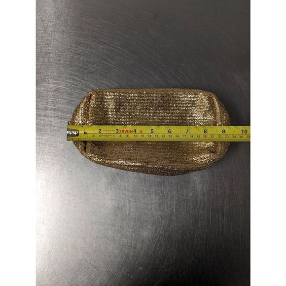 🌼5for$25🌼 Gold Glitter Travel Cosmetic Bag With Zipper - Picture 4 of 5